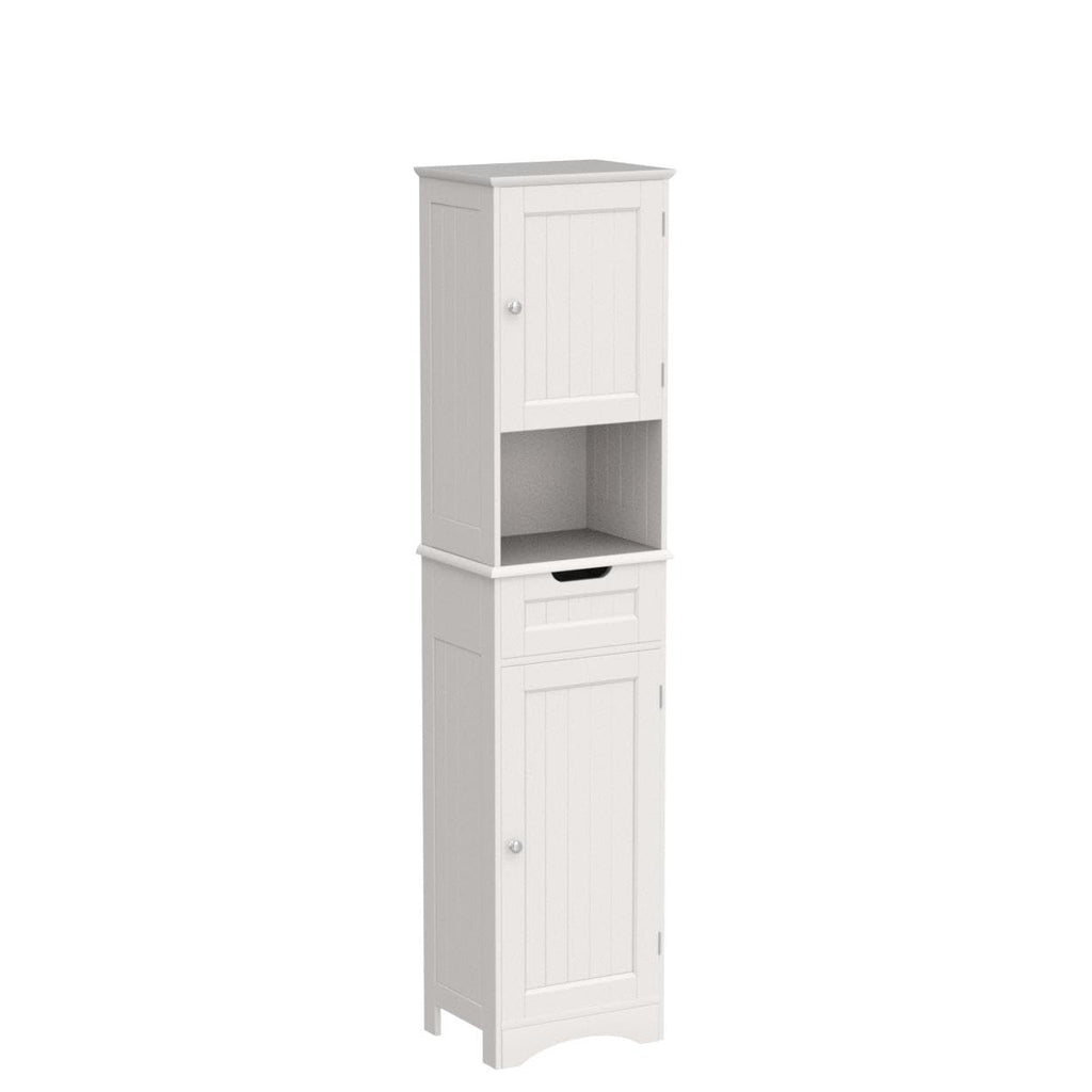 67” H Tall White Bathroom Storage Cabinet Z91749