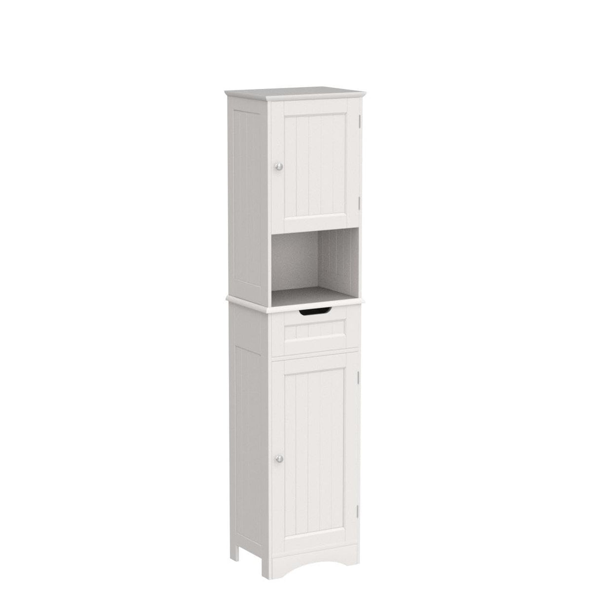 67” H Tall White Bathroom Storage Cabinet Z91749