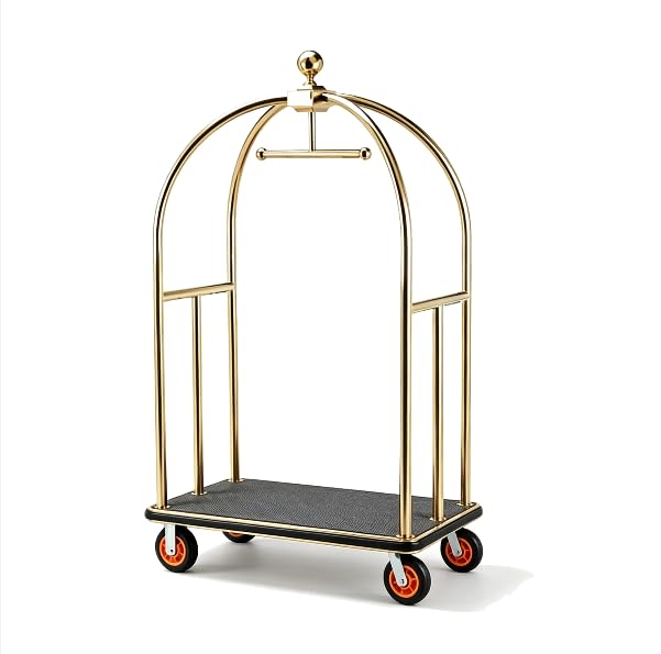 Luggage Cart with Garment Rail, 1300LB Capacity B2539
