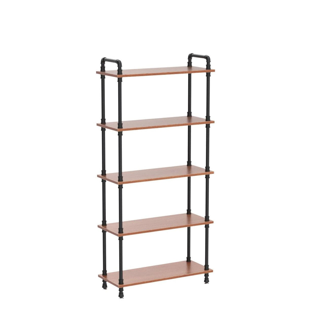 5 Tier Rustic Brown Bookshelf M19459