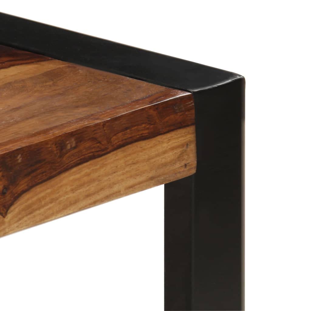 Industrial Coffee Table Solid Sheesham Wood with Metal Legs Q5689
