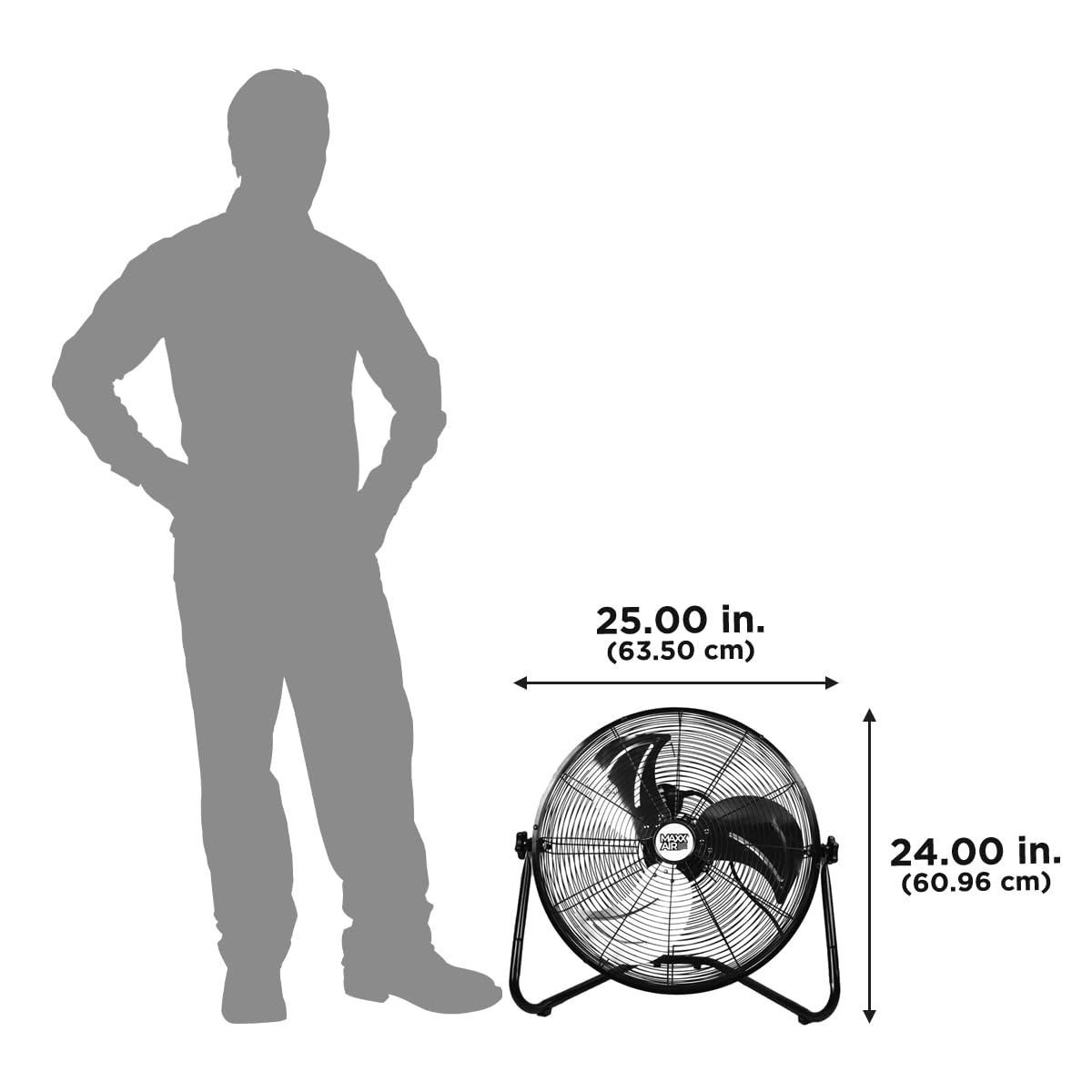 20 Inch 3-Speed High Velocity Wall Fan I54927