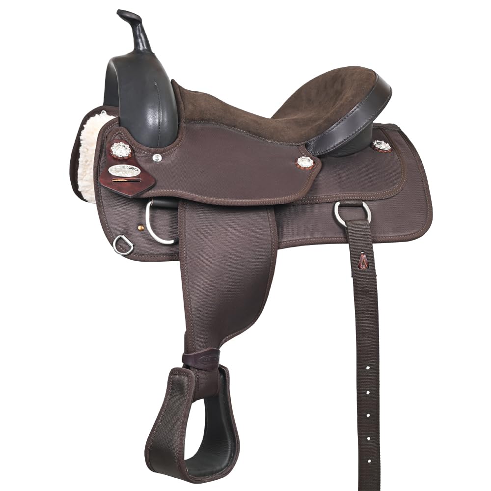 Brown Leather Western Horse Saddle F834165