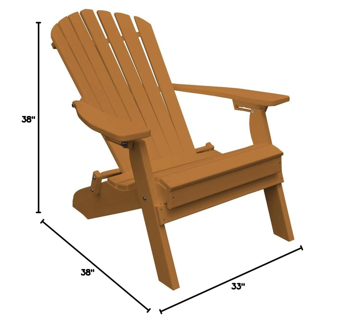 Cedar Poly Folding and Reclining Adirondack Chair B206861
