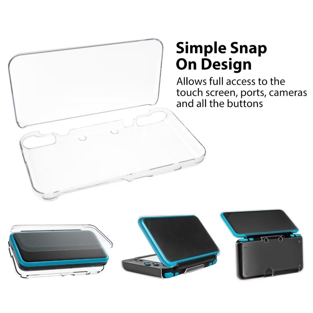 Clear Crystal Hard Shell Case for Nintendo 2DS XL H8465