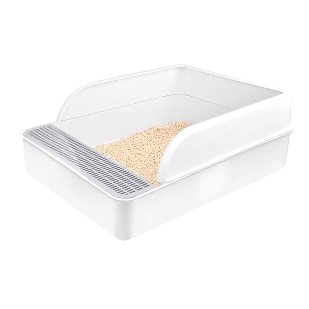 Plastic Half Covered Cat Litter Box Z8615