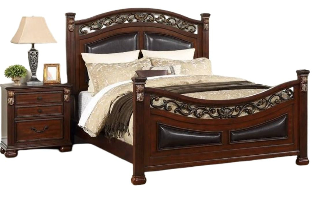 California King Size Padded Headboard and Footboard A6310