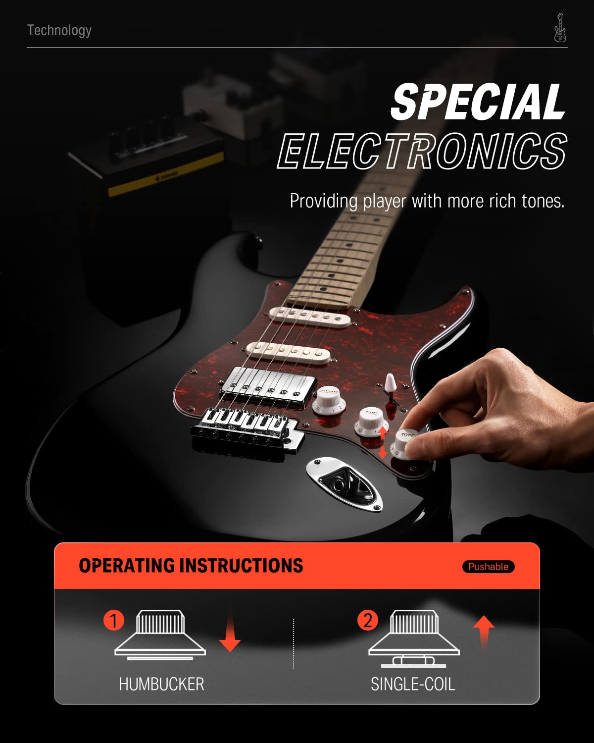 Electric Guitar HSS Coil Split A523
