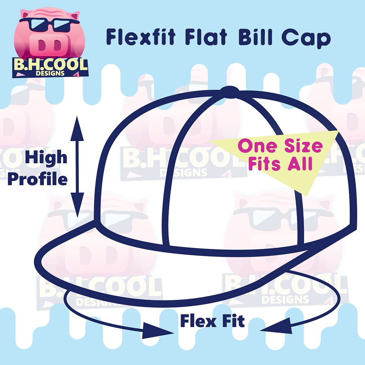 Flat Bill Fitted Hat K380255