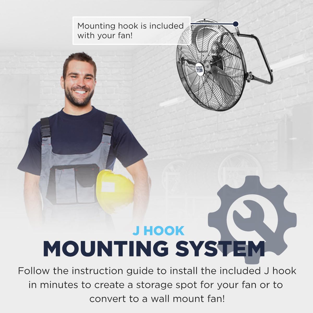 20 Inch 3-Speed High Velocity Wall Fan I54927