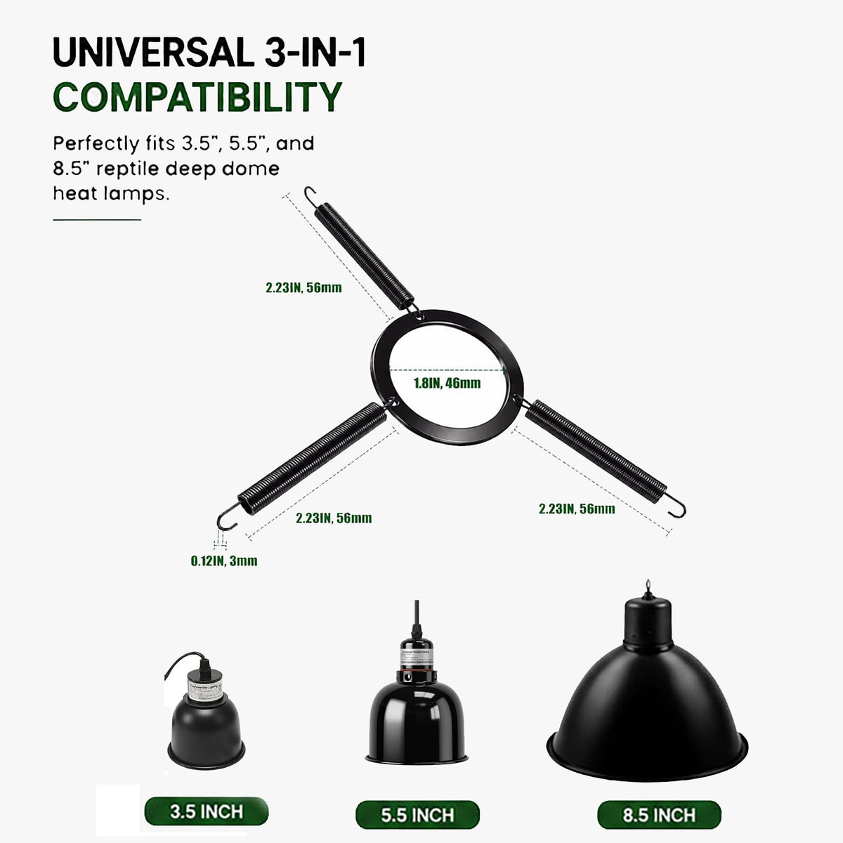 Black Lamp Fixture Mounting Spring Clips X933