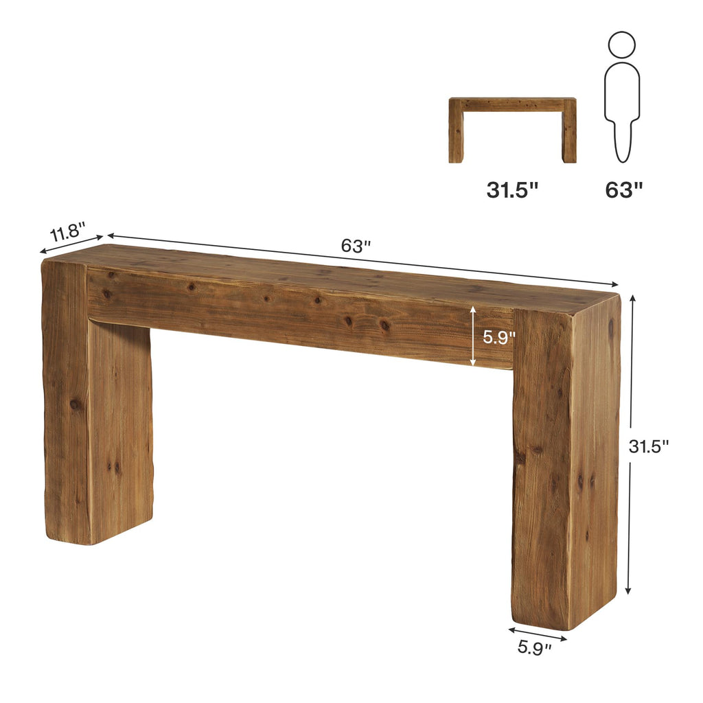 Solid Wood 63-Inch Console Table G654