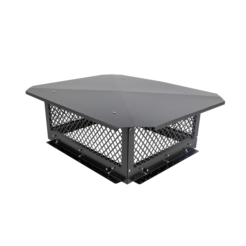 Black Galvanized Steel Chimney Cap T97980