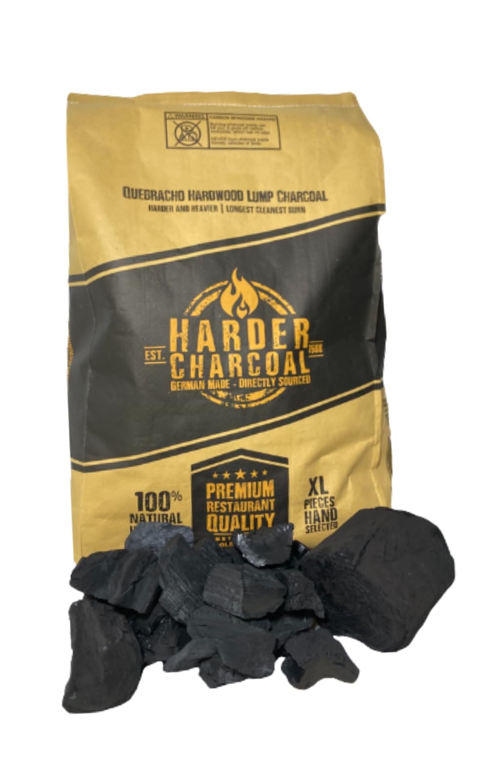 Extra Large Lump Charcoal White Quebracho Wood 33lb T42008