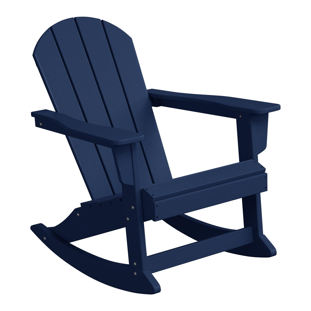 Navy Blue HDPE Outdoor Rocking Chair I573562