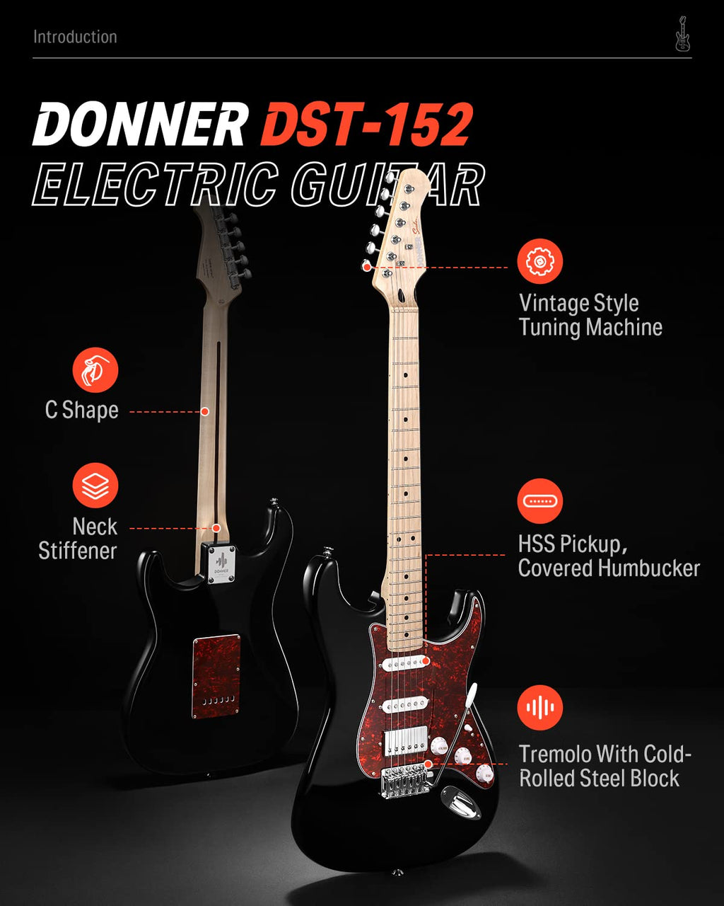 Electric Guitar HSS Coil Split A523