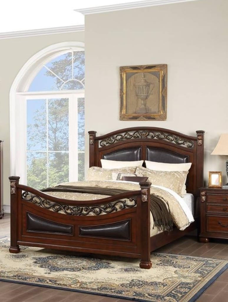 California King Size Padded Headboard and Footboard A6310