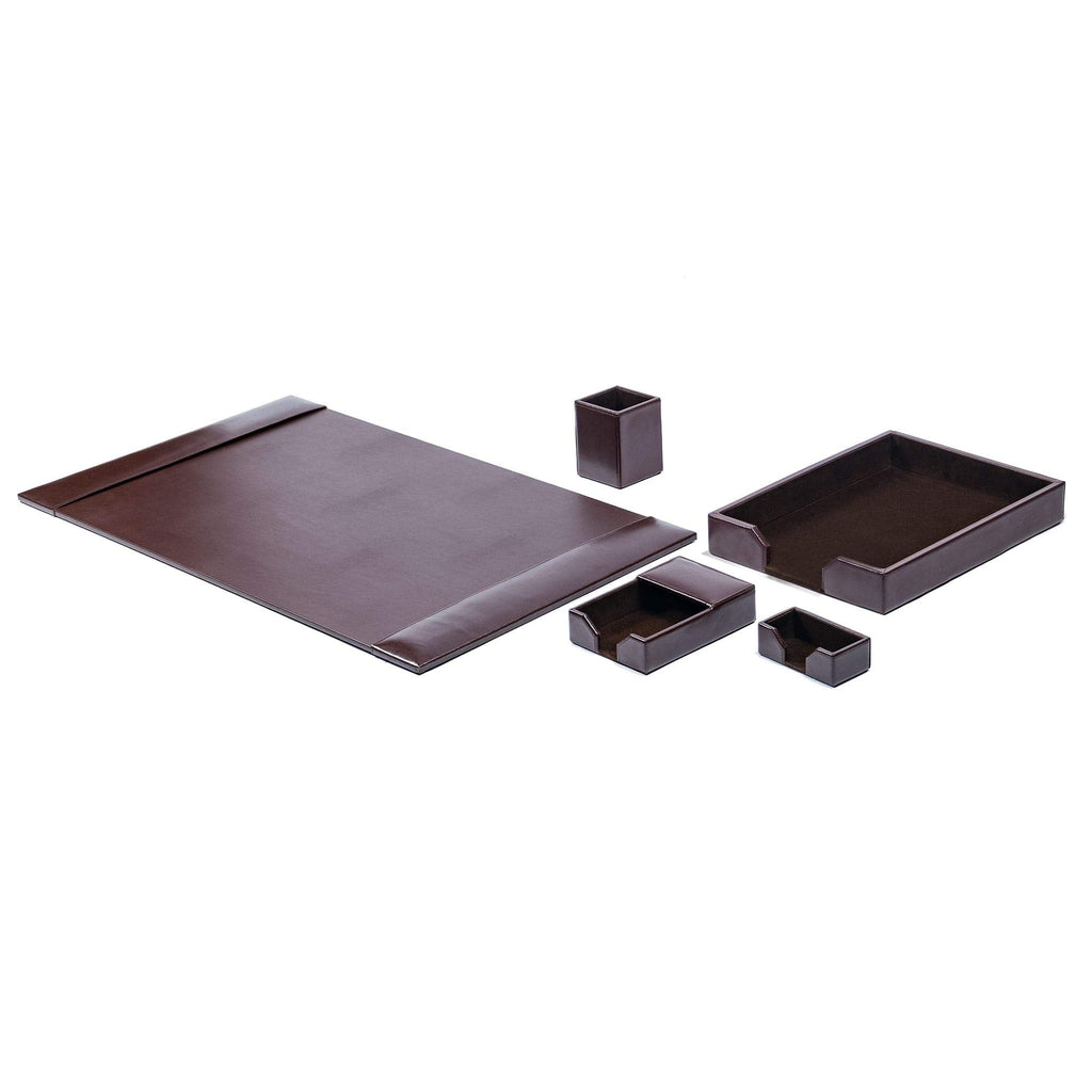 Bonded Leather Desk Set 5 Piece B90037
