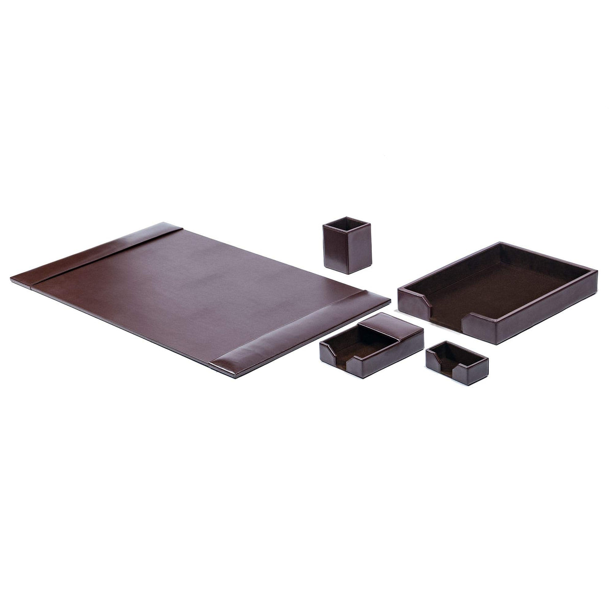 Bonded Leather Desk Set 5 Piece B90037
