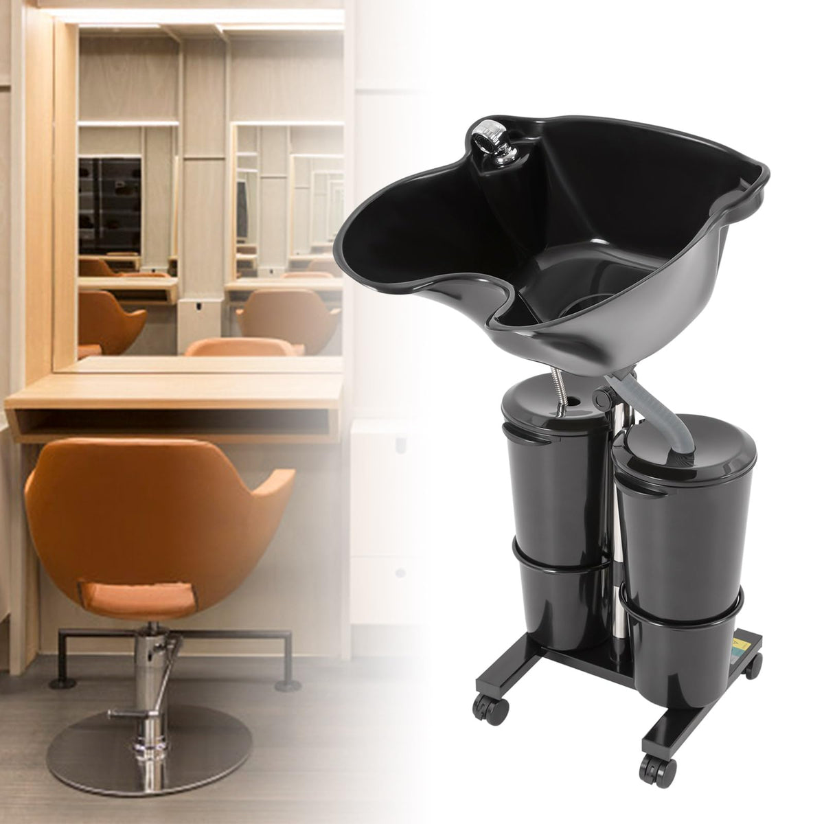 Portable Height & Angle Adjustable Shampoo Bowl W1703