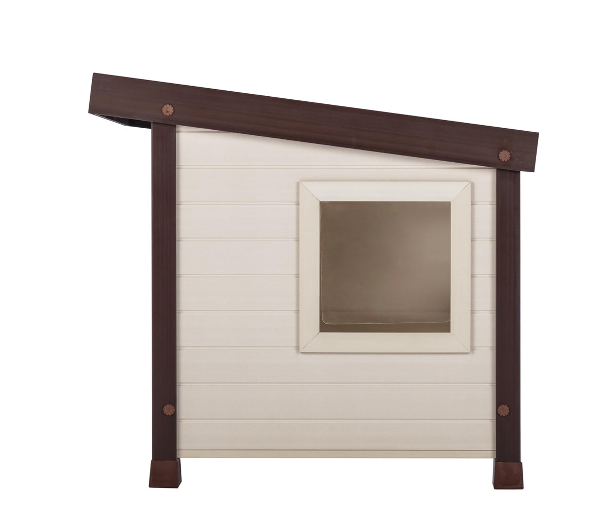 Maple Brown Outdoor Cat House T34439