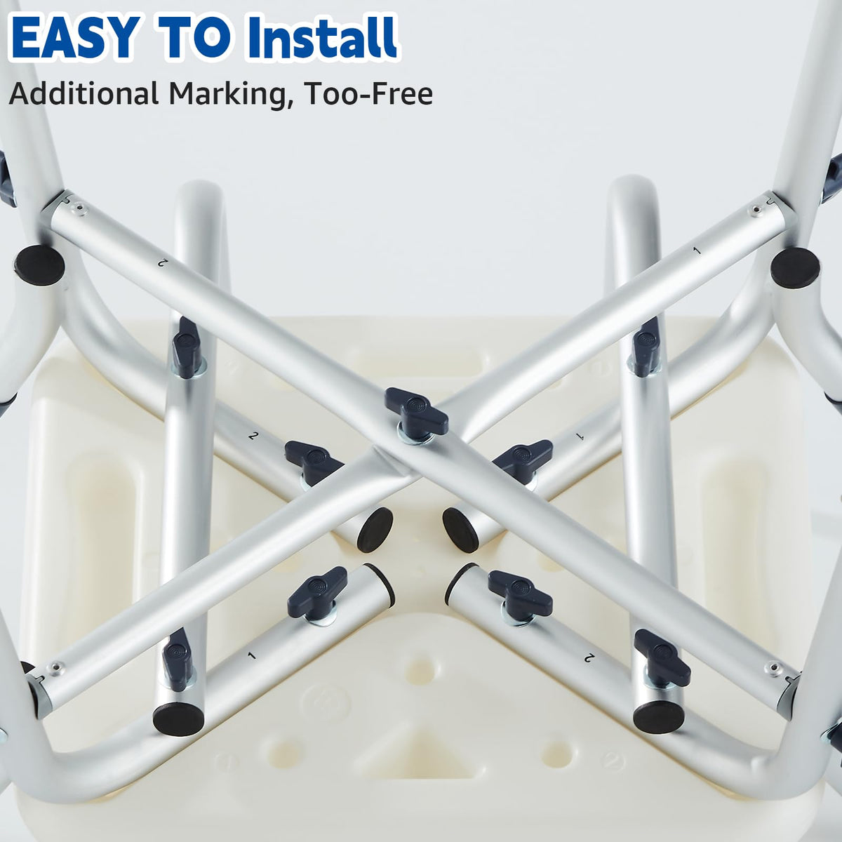 Blue Adjustable Shower Chair N8604