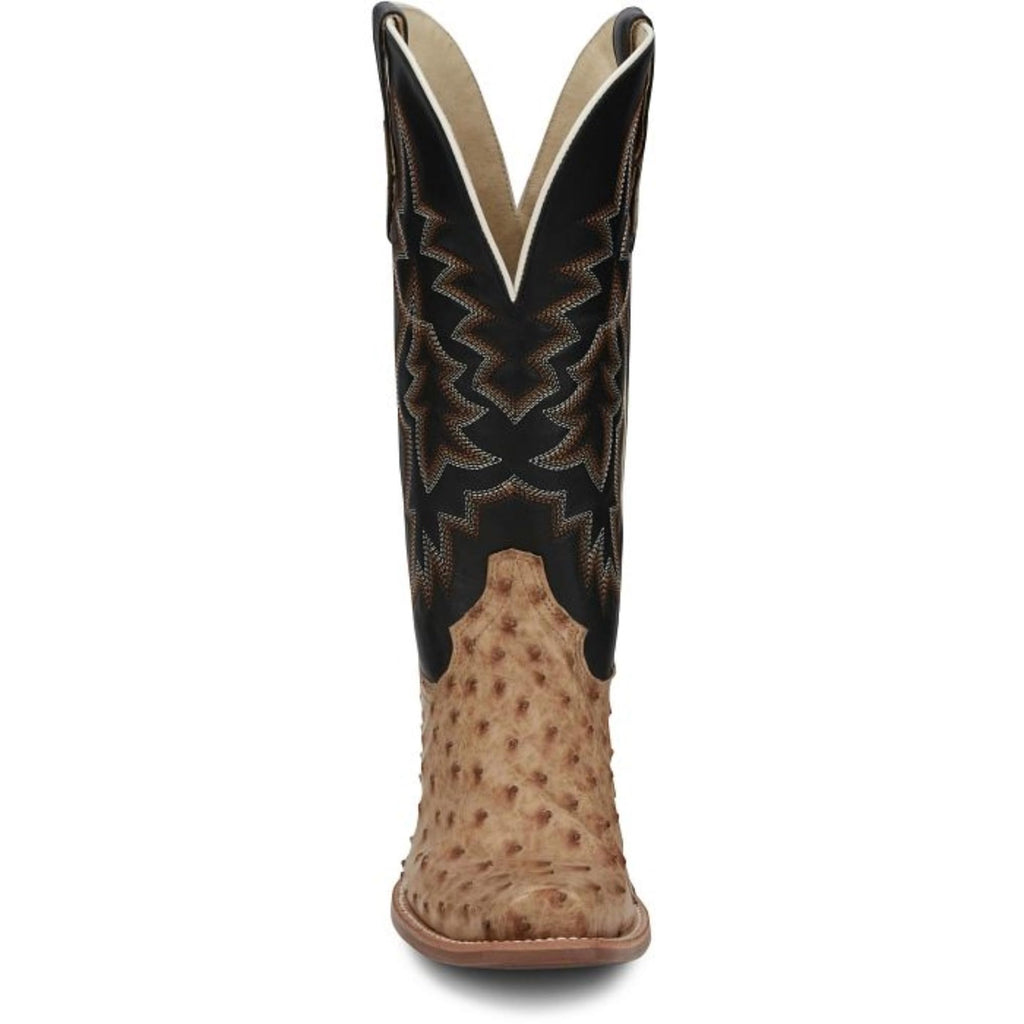 Full Quill Ostrich Leather Western Boots B9138
