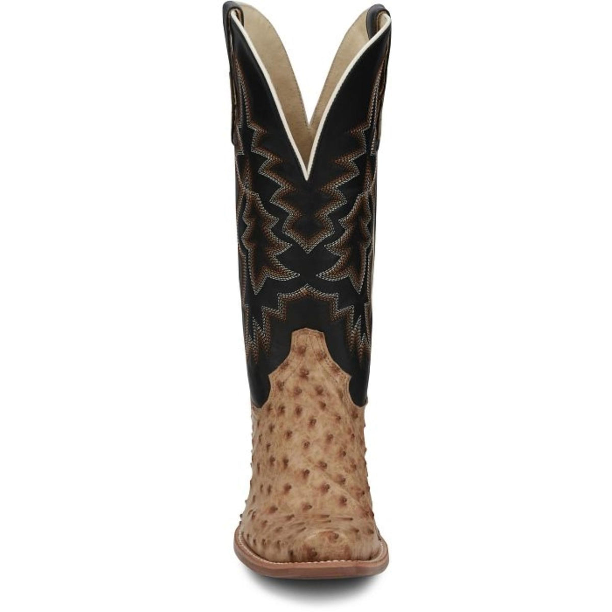 Full Quill Ostrich Leather Western Boots B9138