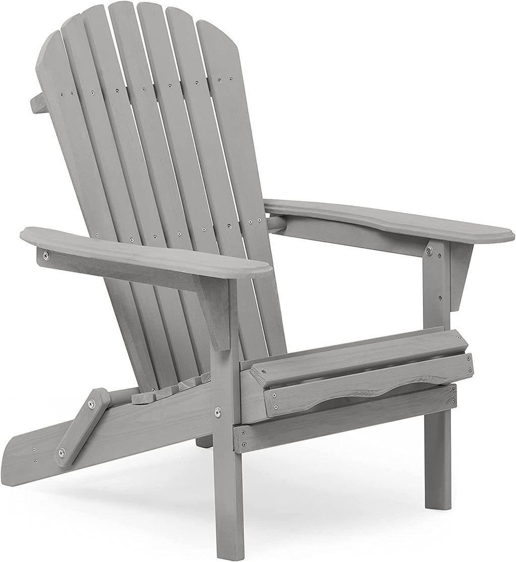 Wooden Folding Adirondack Chairs Set of 2 Solid Cedar D396