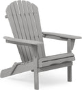 Wooden Folding Adirondack Chairs Set of 2 Solid Cedar D396