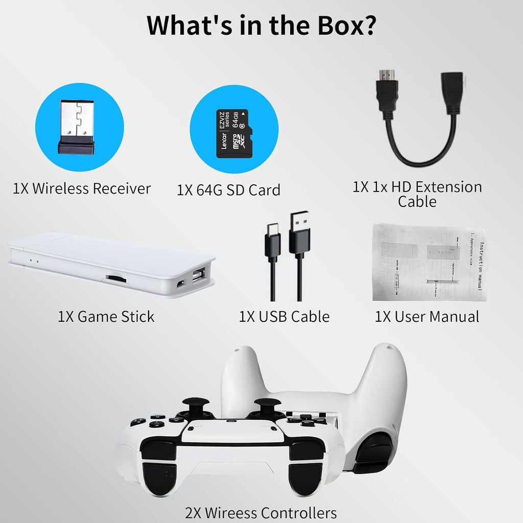 Wireless Retro Gaming Console Built-in 20,000+ Games E5360