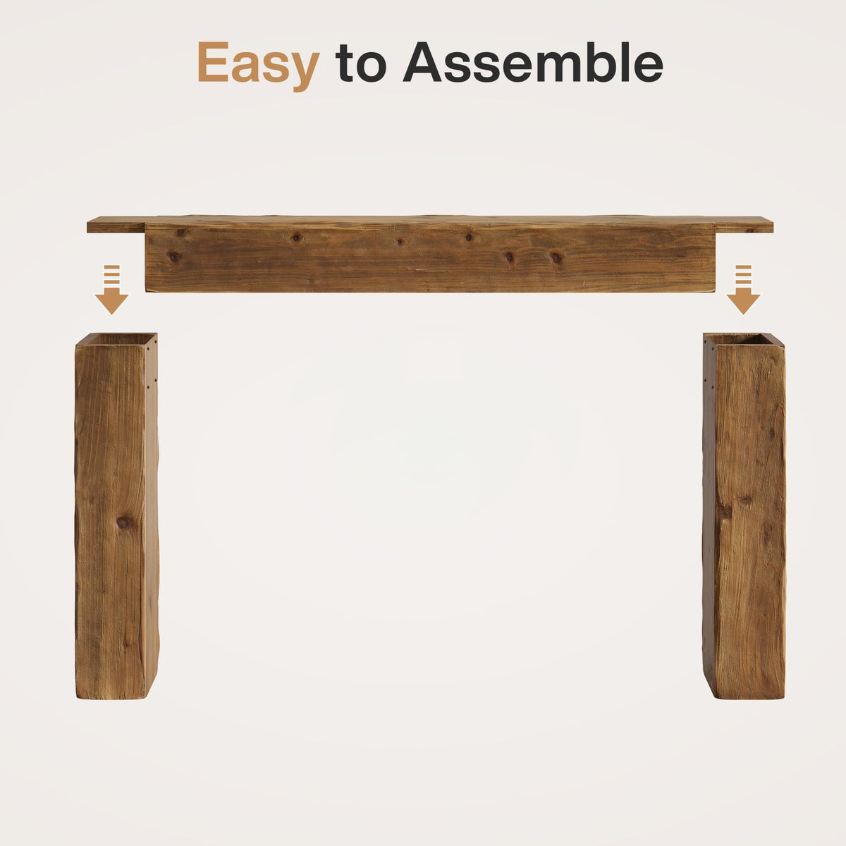 Solid Wood 63-Inch Console Table G654