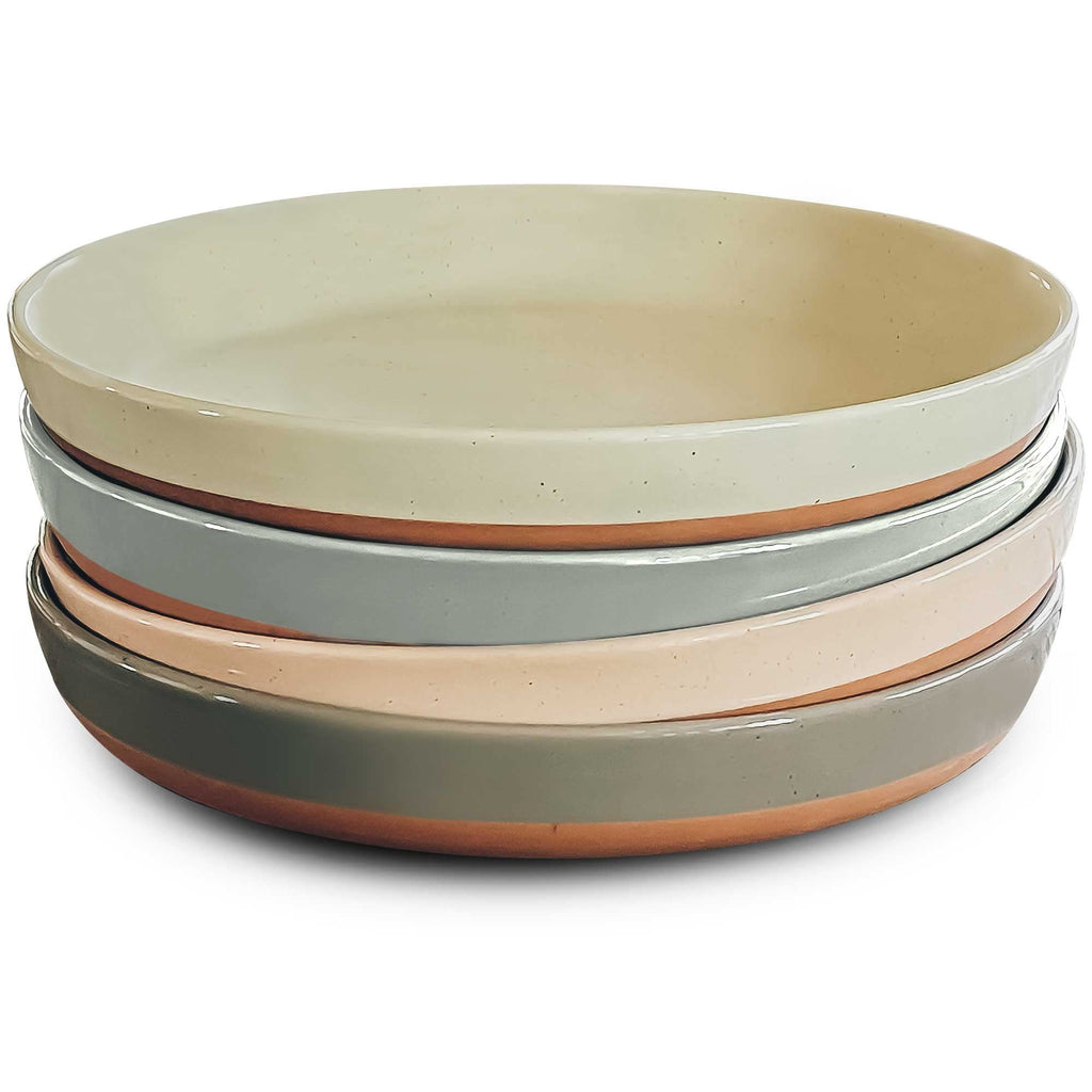 Ceramic Pasta Bowl Set of 4-35oz Microwave Safe J81272
