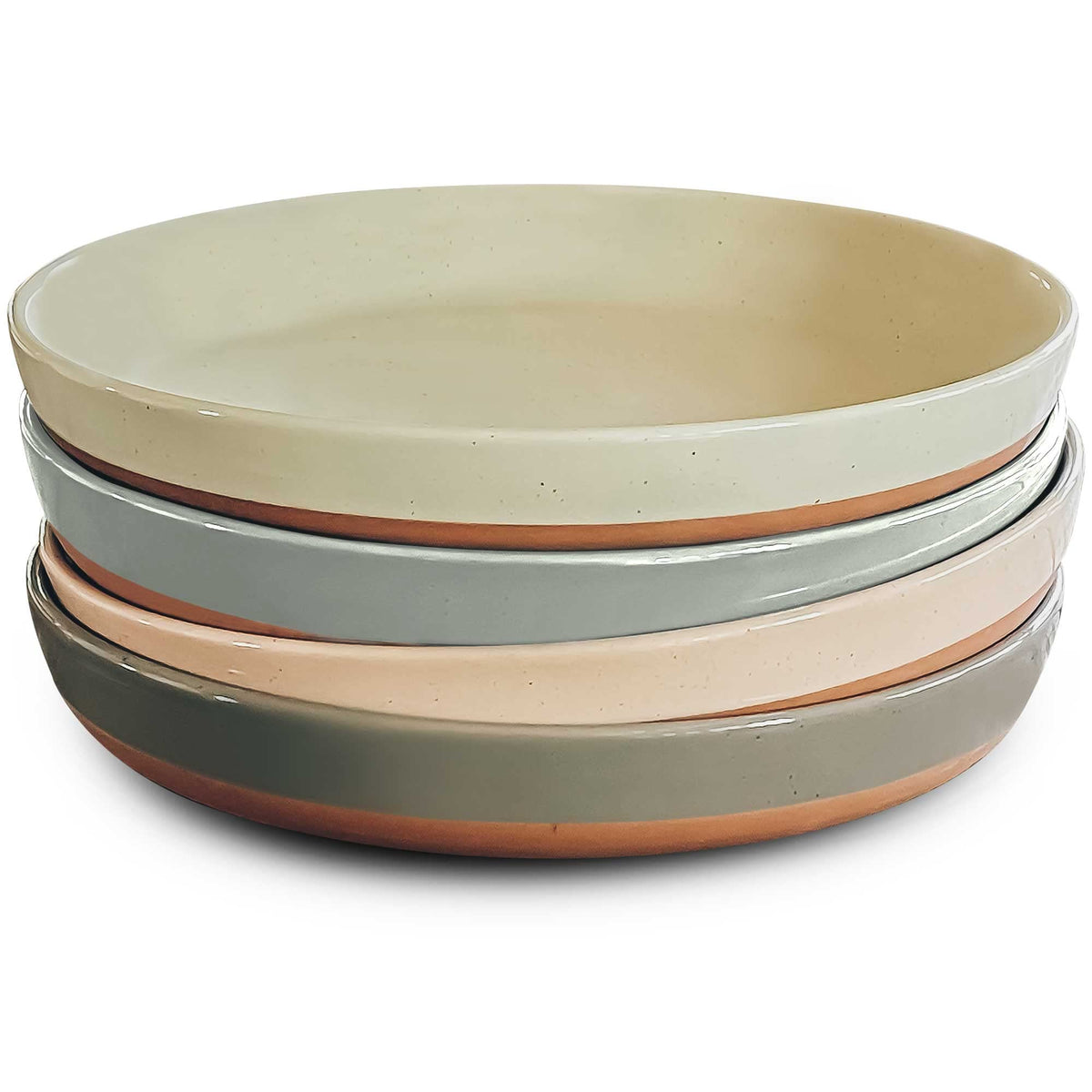 Ceramic Pasta Bowl Set of 4-35oz Microwave Safe J81272