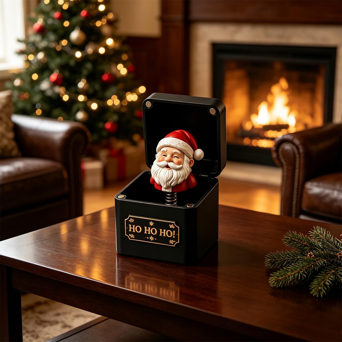 Black & Gold Pop-Up Jack in the Box I53703