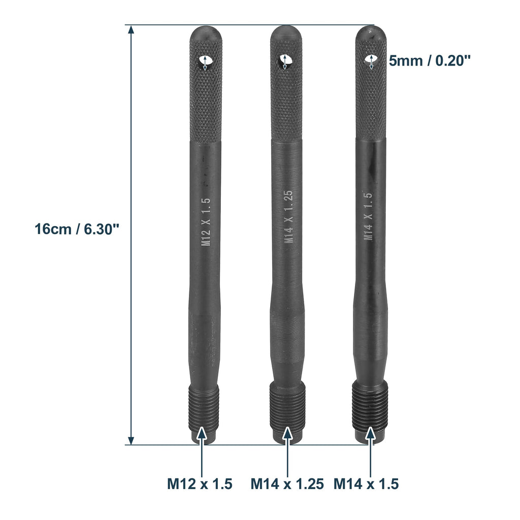 Black M12x1.5 M14x1.5 M14x1.25 Wheel Hangers Alignment Pin F4495