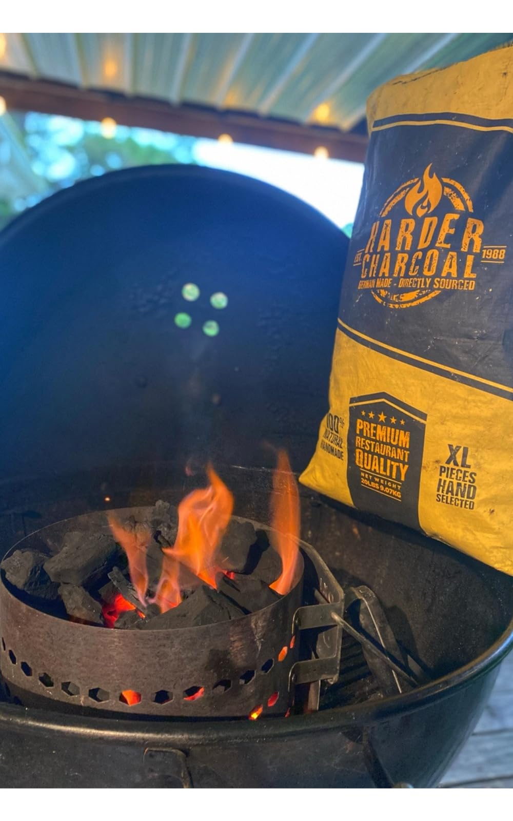 Extra Large Lump Charcoal White Quebracho Wood 33lb T42008