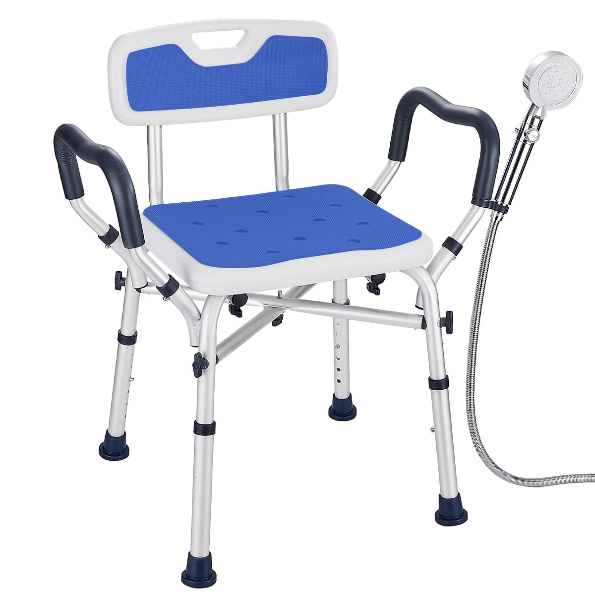 Blue Adjustable Shower Chair N8604