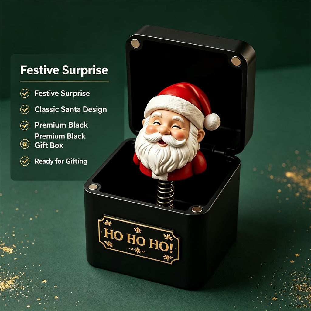 Black & Gold Pop-Up Jack in the Box I53703