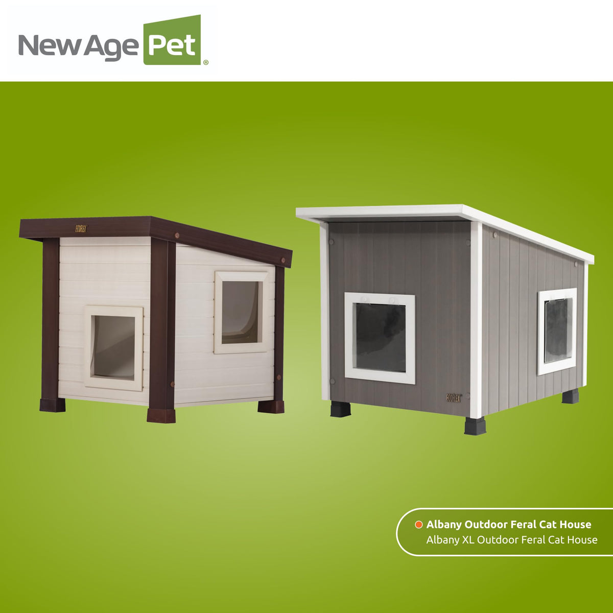 Maple Brown Outdoor Cat House T34439