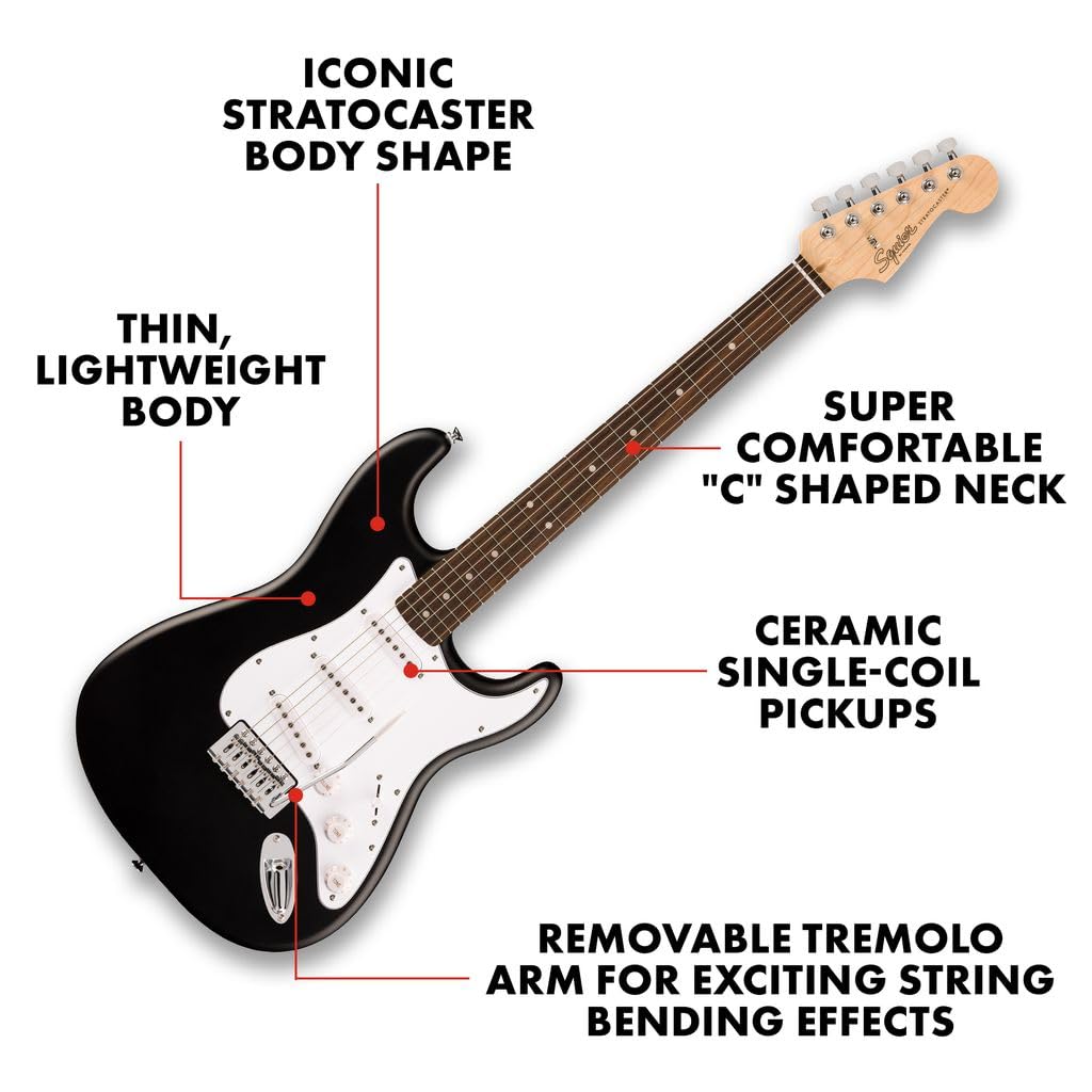 Black Electric Guitar D614