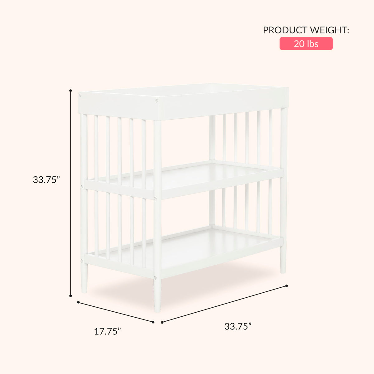 White Changing Table O1101