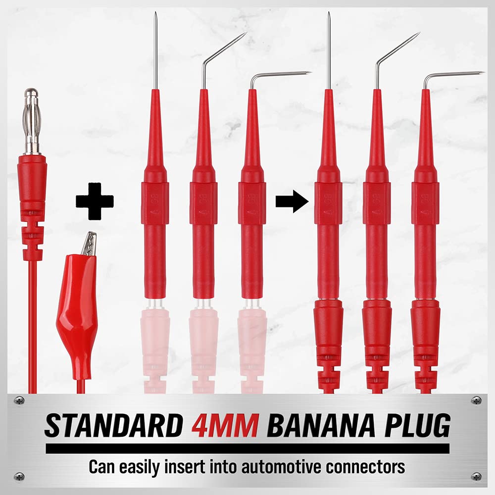 22-Piece Back Probe Kit with Test Leads and Alligator Clips D8963