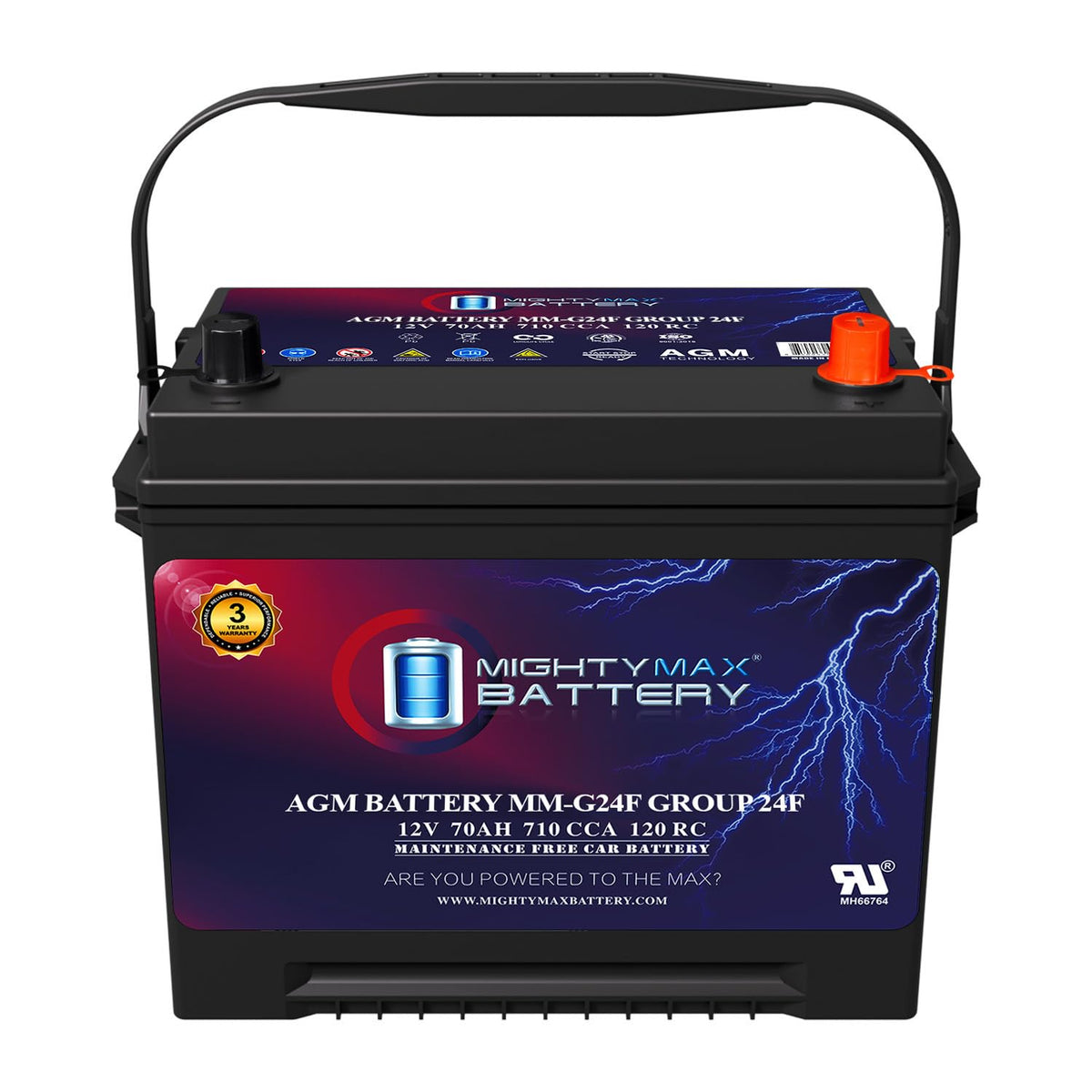 12V 70Ah AGM Replacement Battery E650