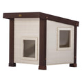 Maple Brown Outdoor Cat House T34439