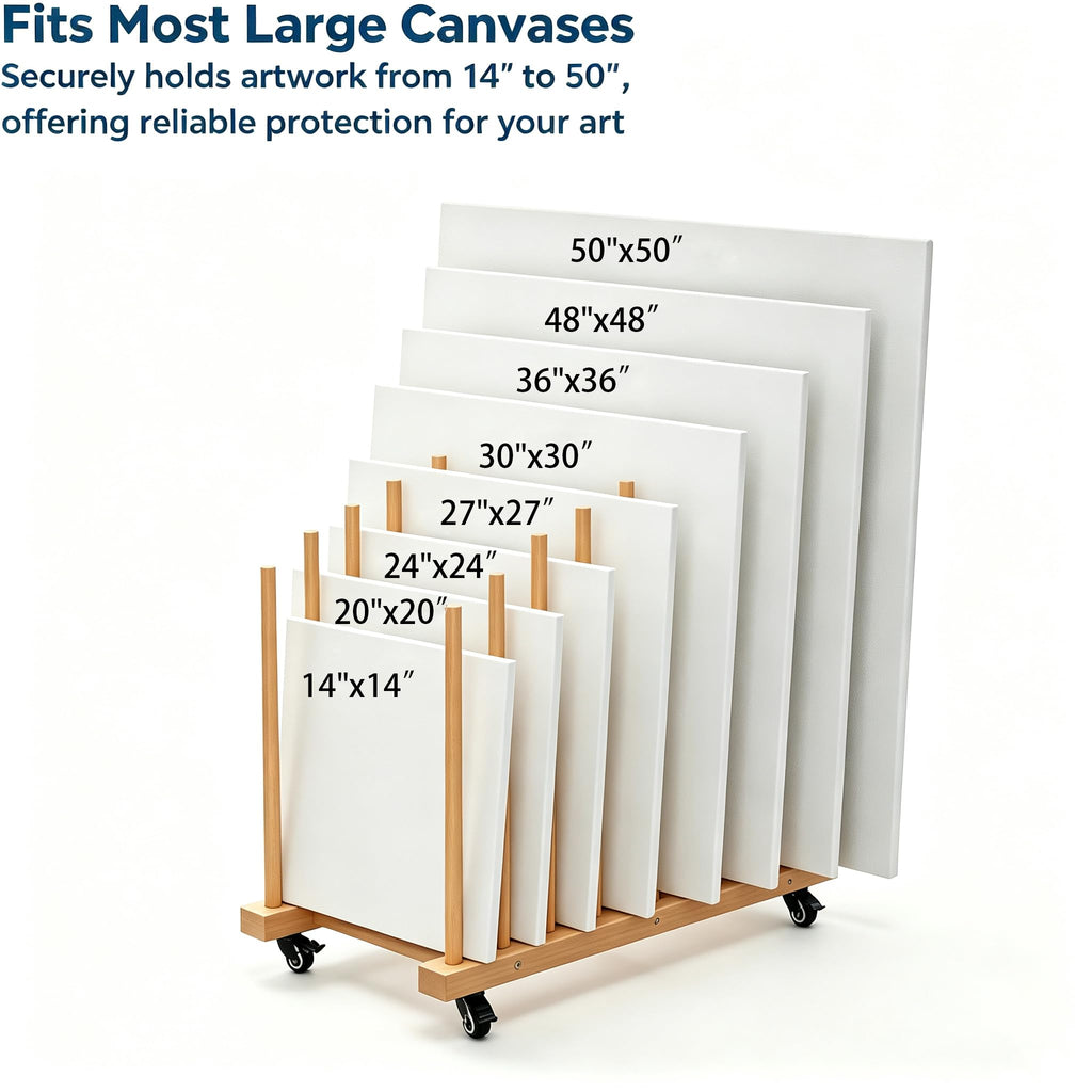 Art Storage Rack with Wheels L6093