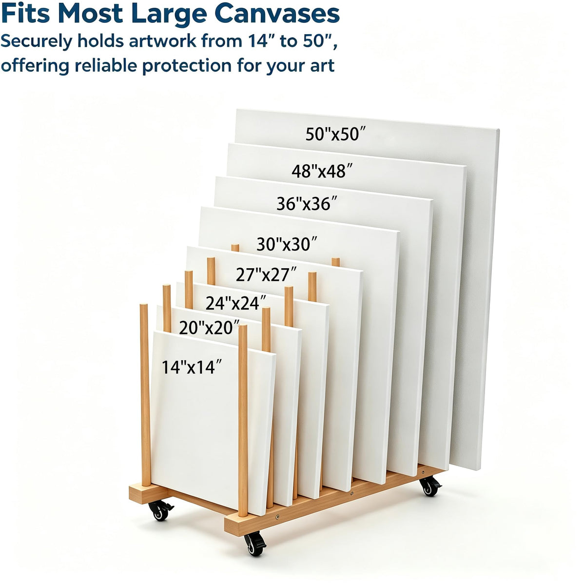 Art Storage Rack with Wheels L6093