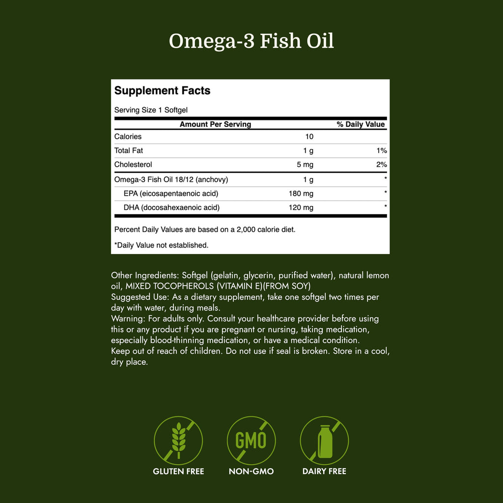 Omega-3 Fish Oil 150 Softgels Lemon C299