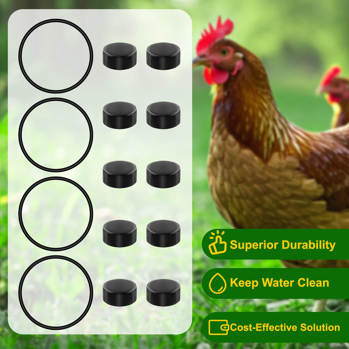 Poultry Waterer Replacement Parts Kit Y493