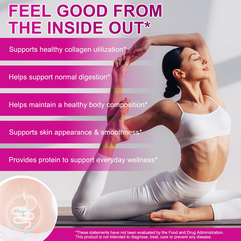 Unflavored Hydrolyzed Collagen Peptides Powder 16 oz B326